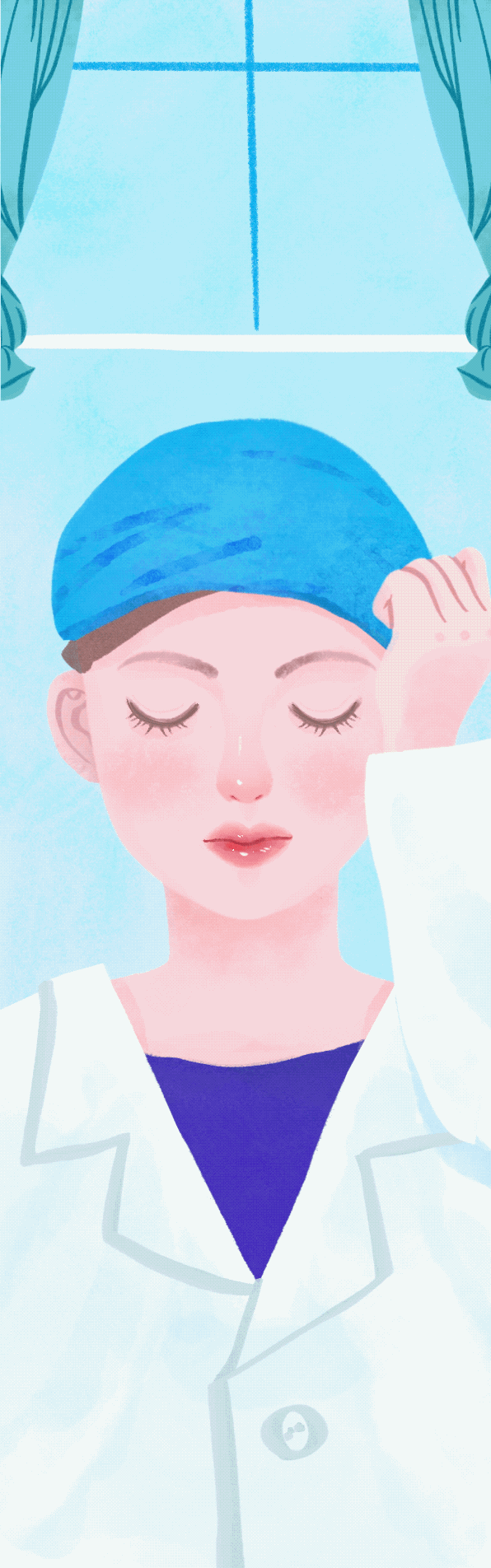 勇敢变身的白衣天使们 创意总监 许一兵     插画设计 顾佳华