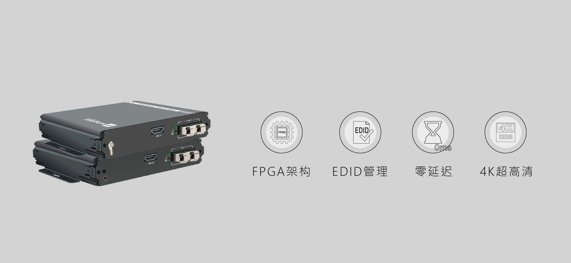 HDMI双纤4K超高清光端机