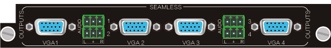 4O-VS，VGA 無縫輸出信號卡