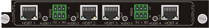 4O-BT，HDBT 4Kx2K 遠傳信號卡