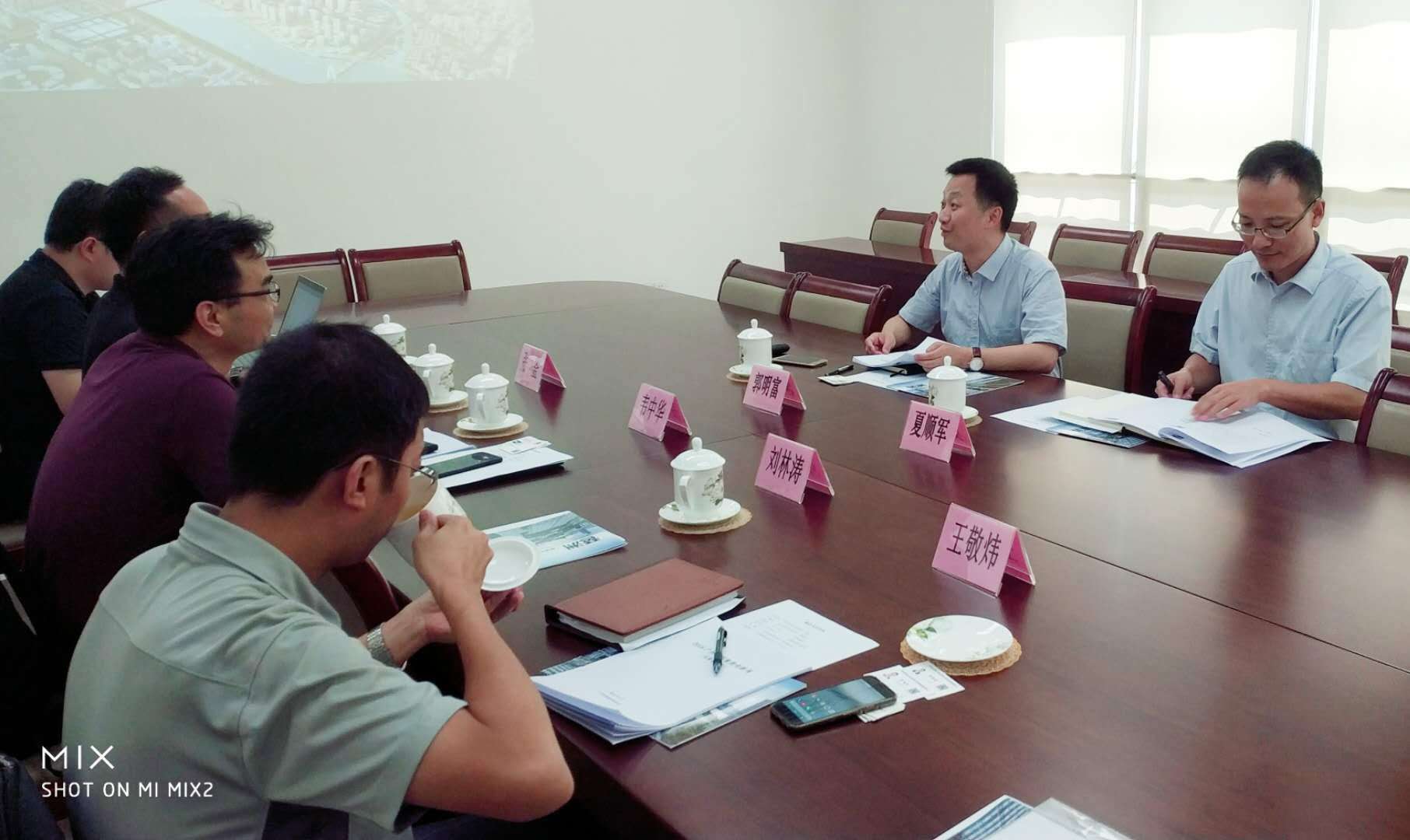 琶洲管委会郭明富,夏顺军,共青团广州市委员会王敬炜等领导与协会张崟