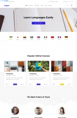 Bootstrap响应式水绿色红色教育行业网站模板