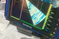 OmniScan X3超聲波相控陣探傷儀檢測客戶帶來的奧氏體不銹鋼試塊2