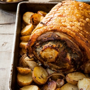 great british stuffed pork belly roasting joint