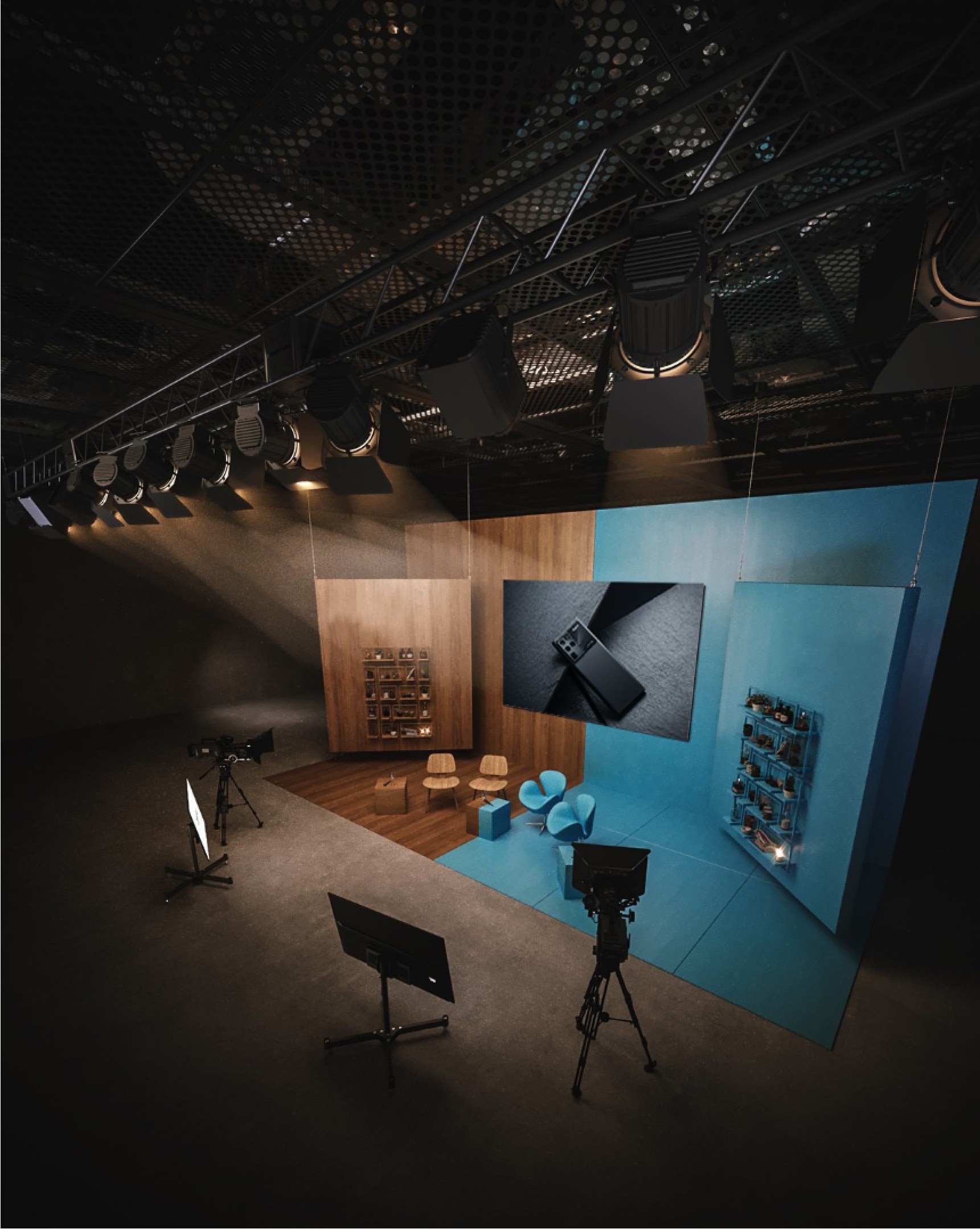 直播间设计-商业空间设计-杭州达岸品牌策划设计公司